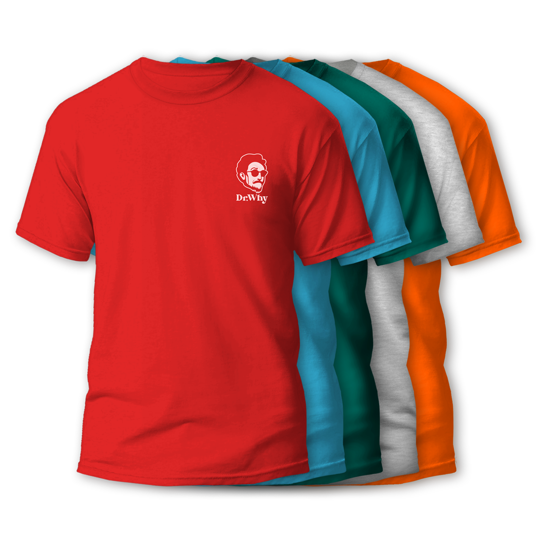 Confezione da 5 T-Shirt Fun Dr.Why colori assortiti