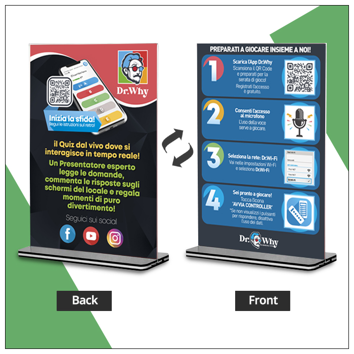 Porta Volantino in Plexiglass – Formato A5