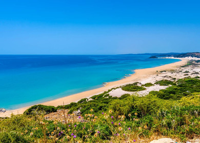 La spiaggia di Golden Beach Cipro