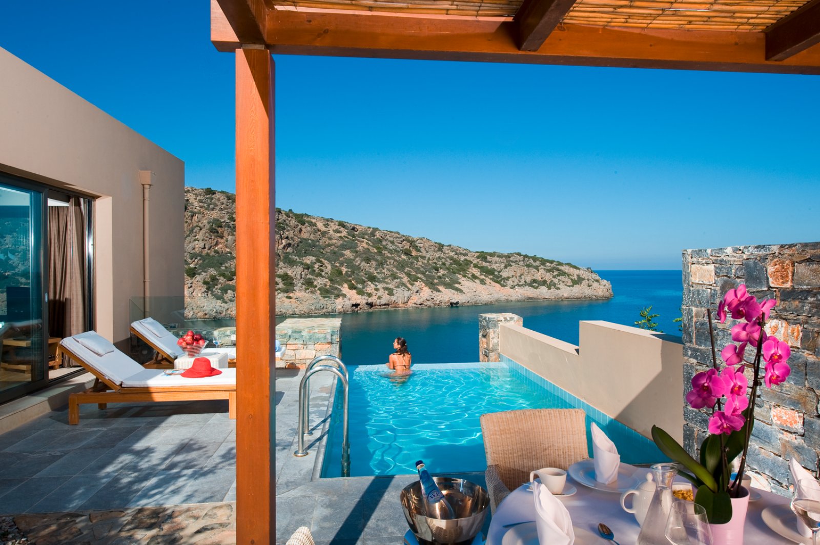 One bedroom villa vista mare con piscina privata
